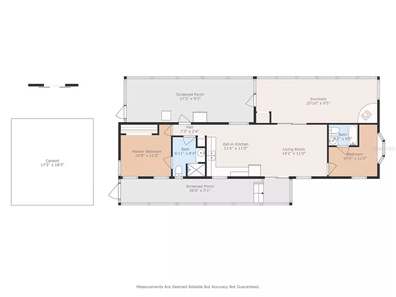 Floor plan of 1971 home.