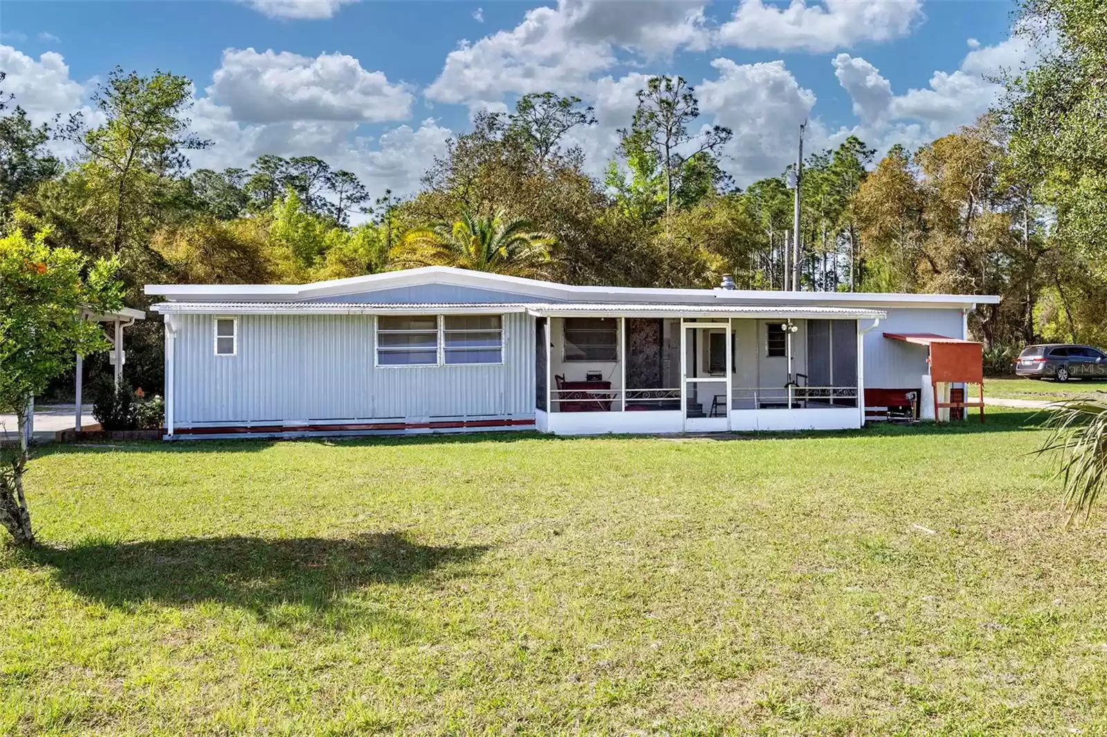 Back of 1973 manufactured home.