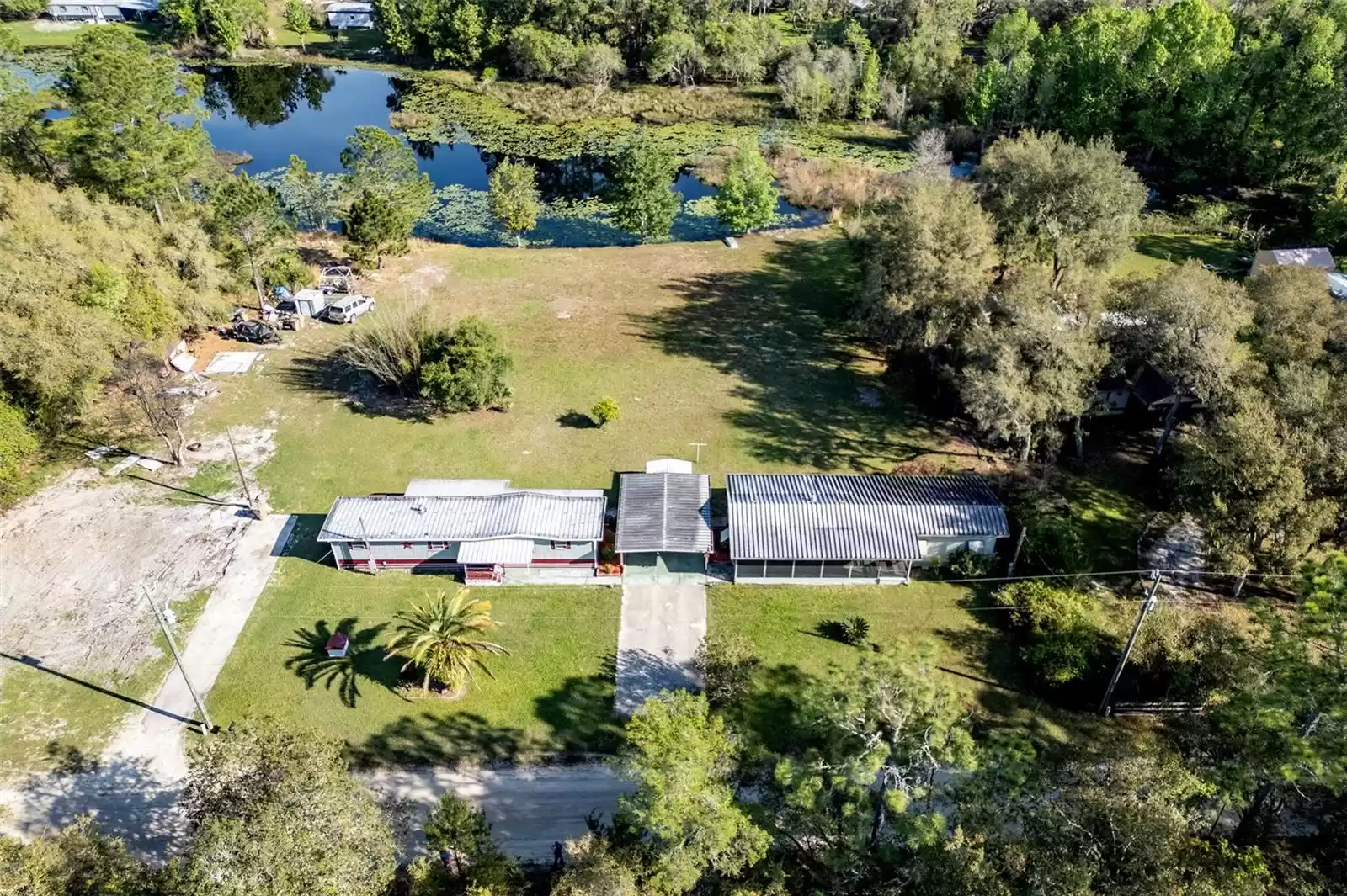 Ariel view of both homes included in sale.