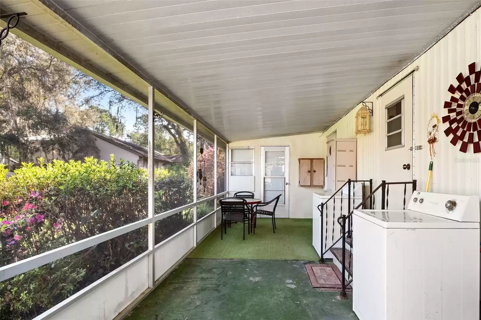 Back porch on 1971 home.