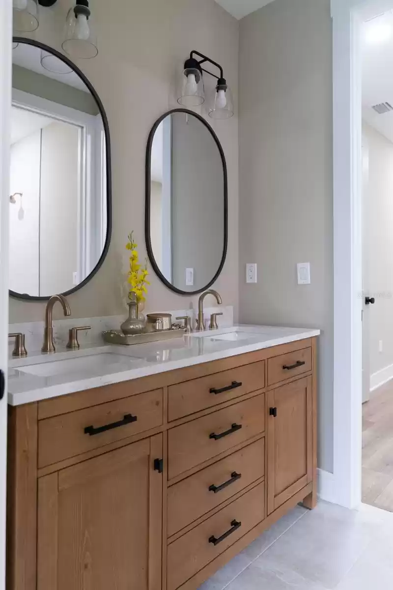 Upstairs 2nd Bath Double Vanity