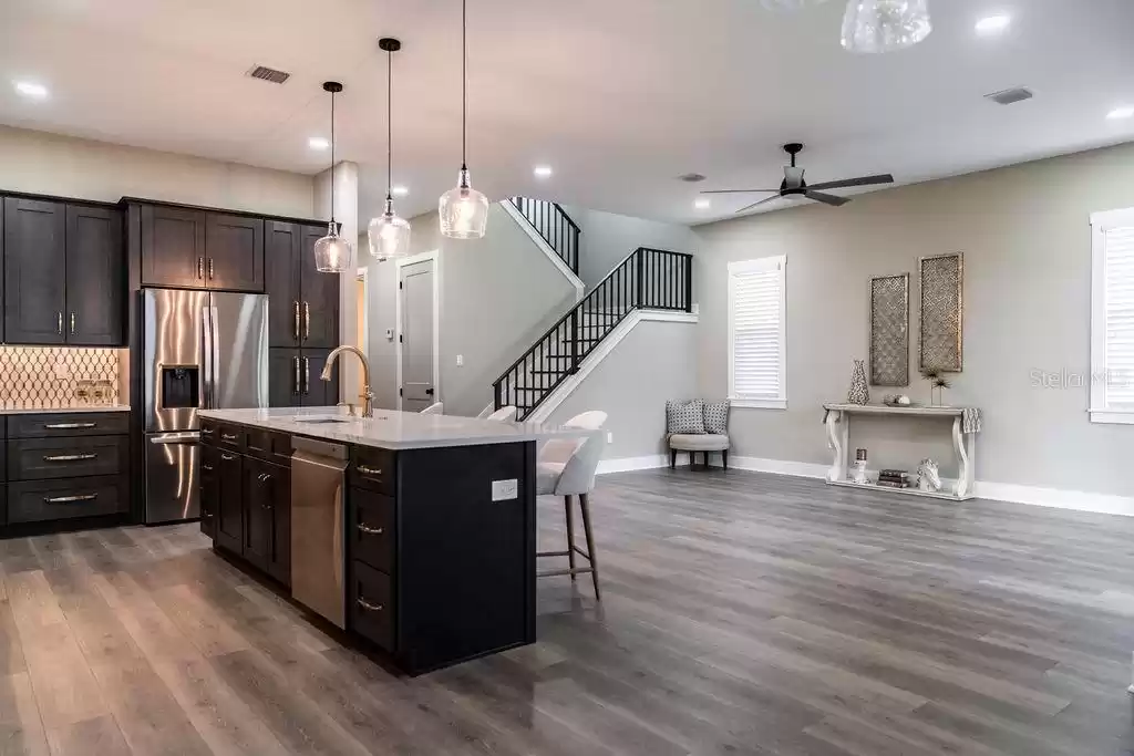 Open Kitchen & Living Area