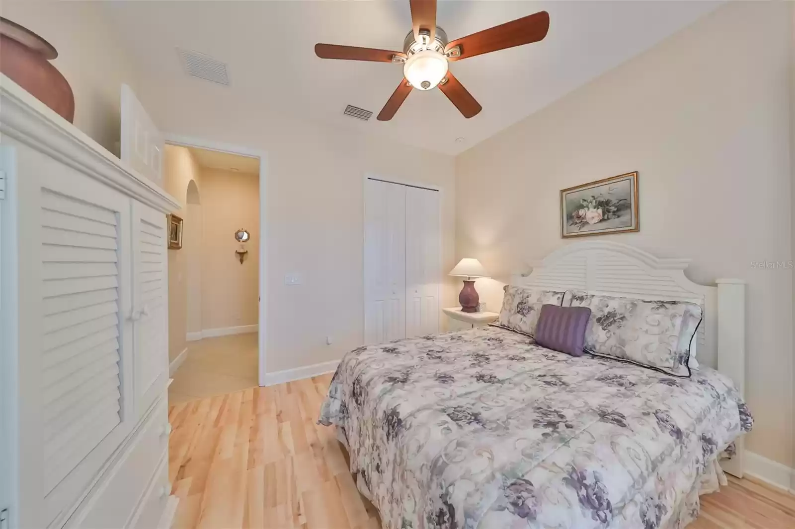 Bedroom #2 has a double door large closet, perfect for guests.