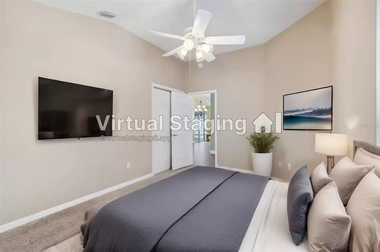 VIRTUAL STAGING OF GUEST BEDROOM 2