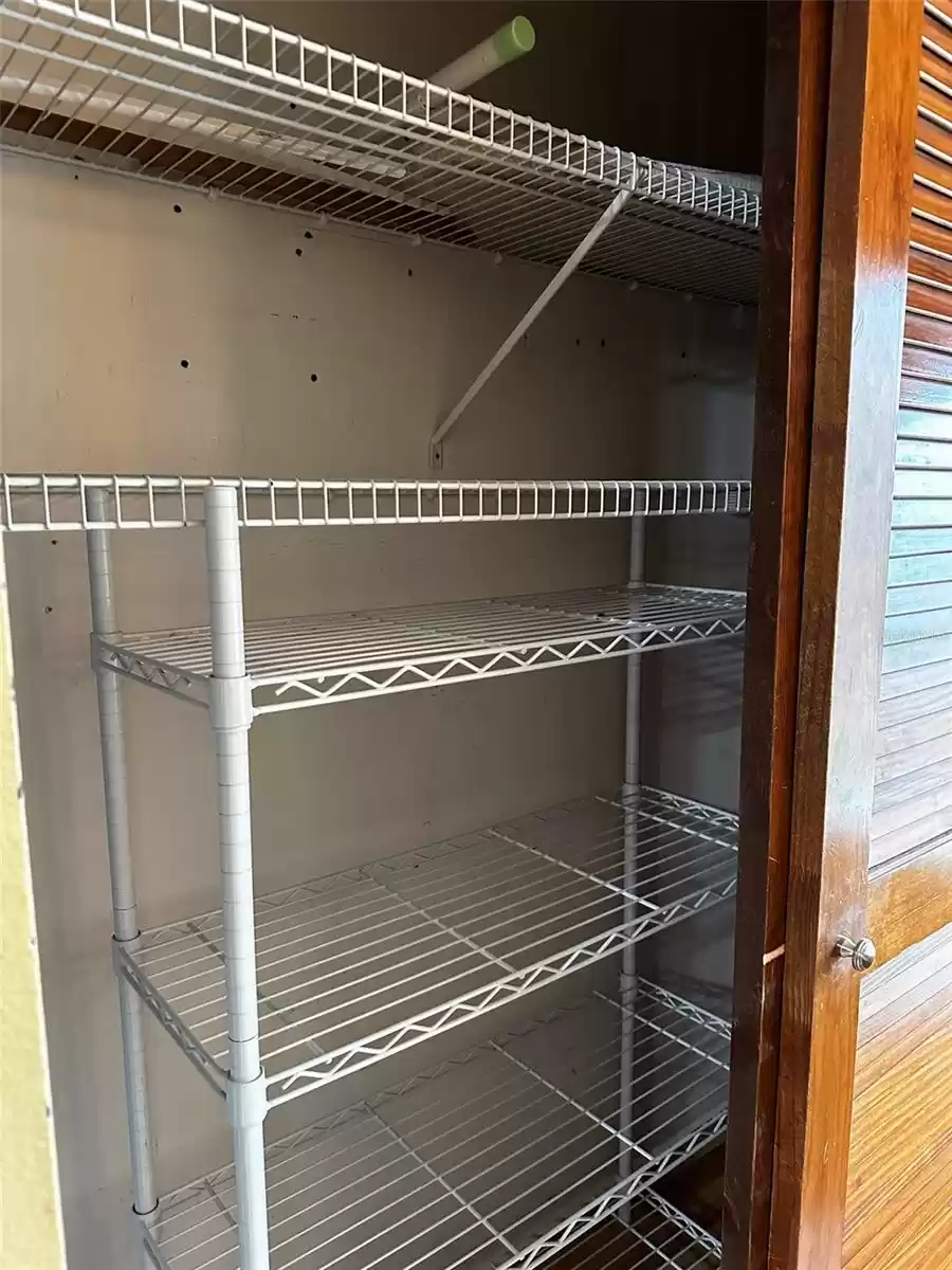 wire shelves pantry