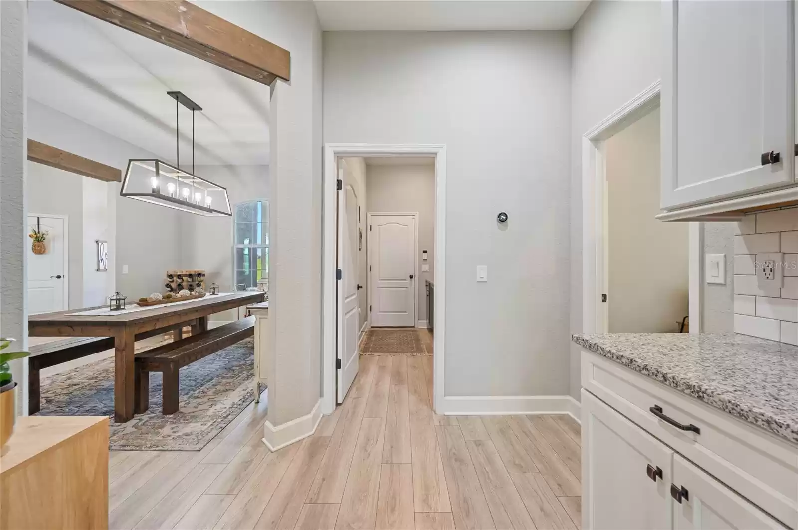 Hallway to Guest Room 4 with full bath