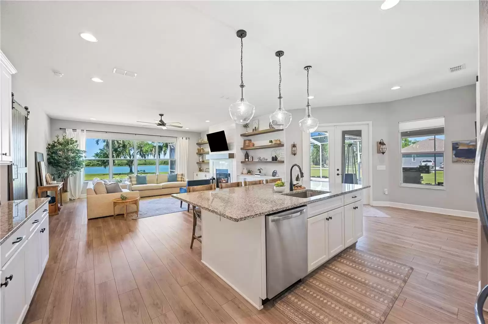 Open Kitchen/Family Room with Lake views!