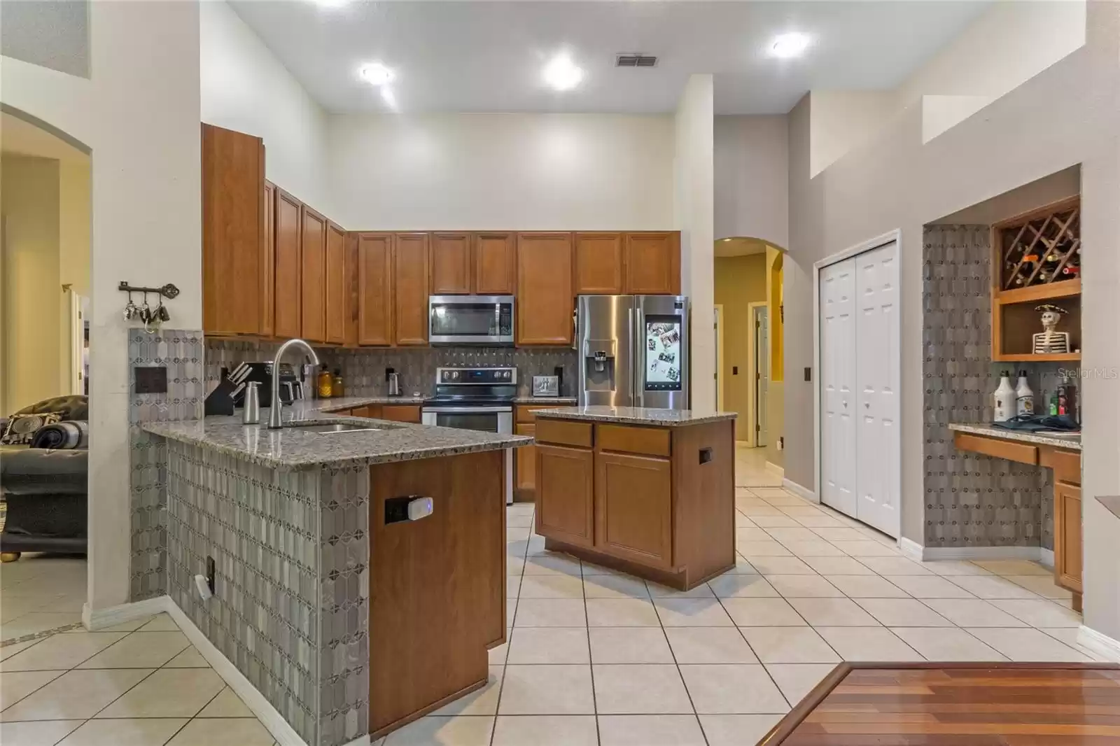 Wine Rack in Kitchen