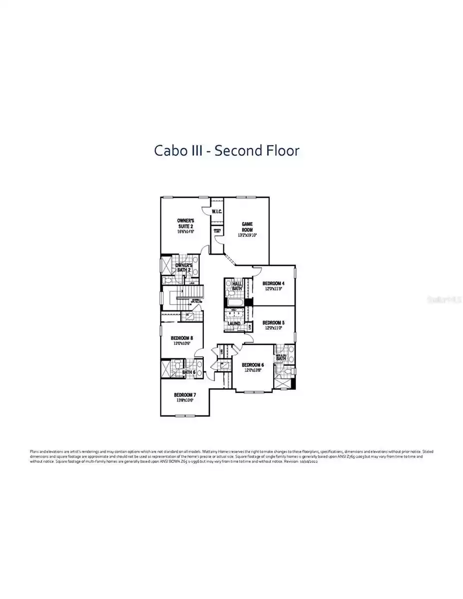 Cabo III Floorplan - Second Floor