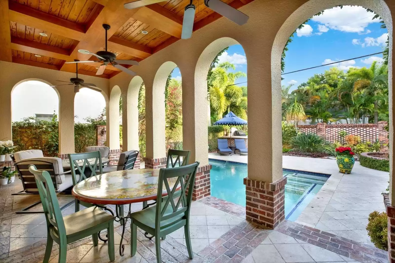 Covered Outdoor Dining Area