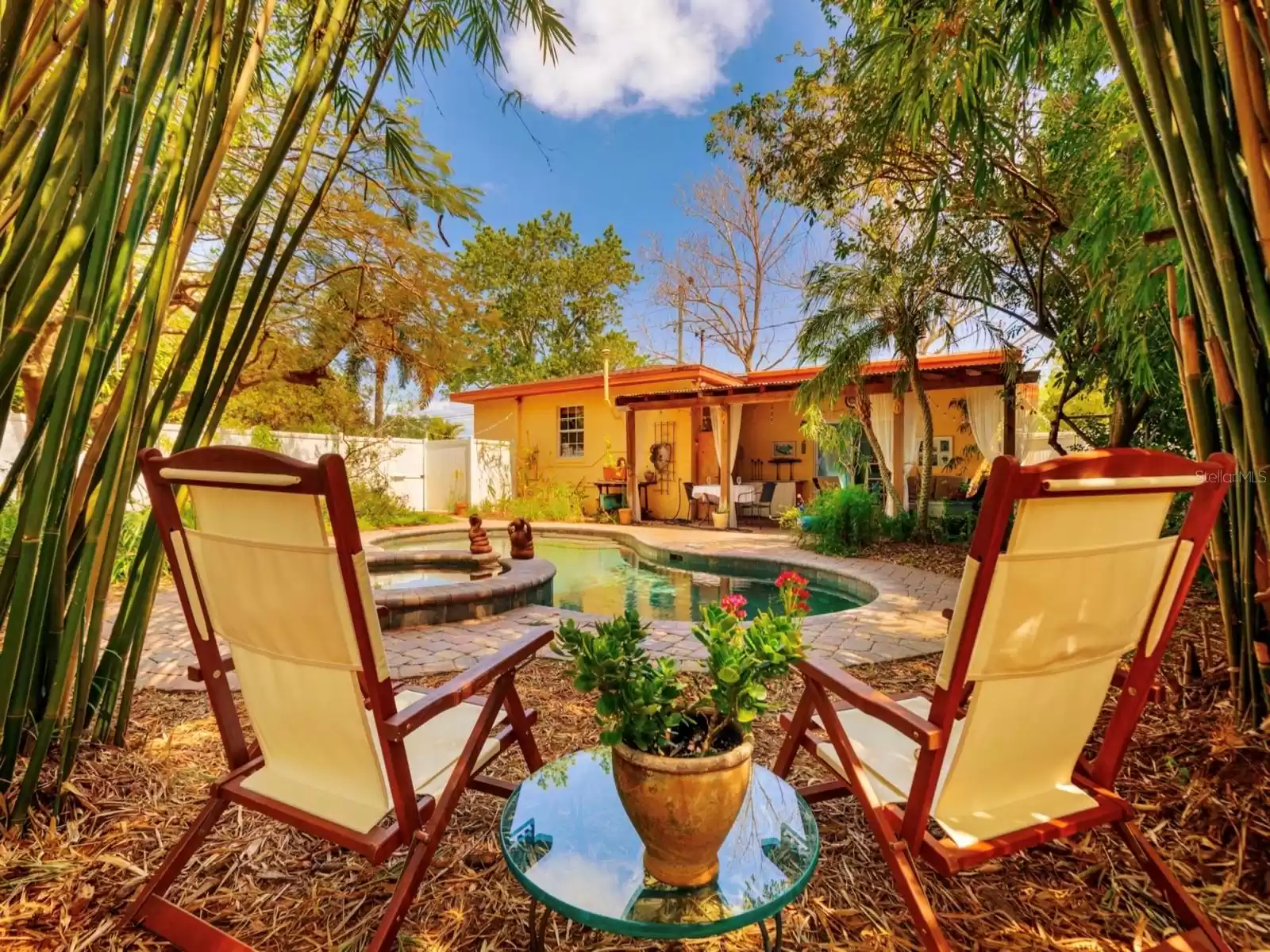 Backyard Seating area