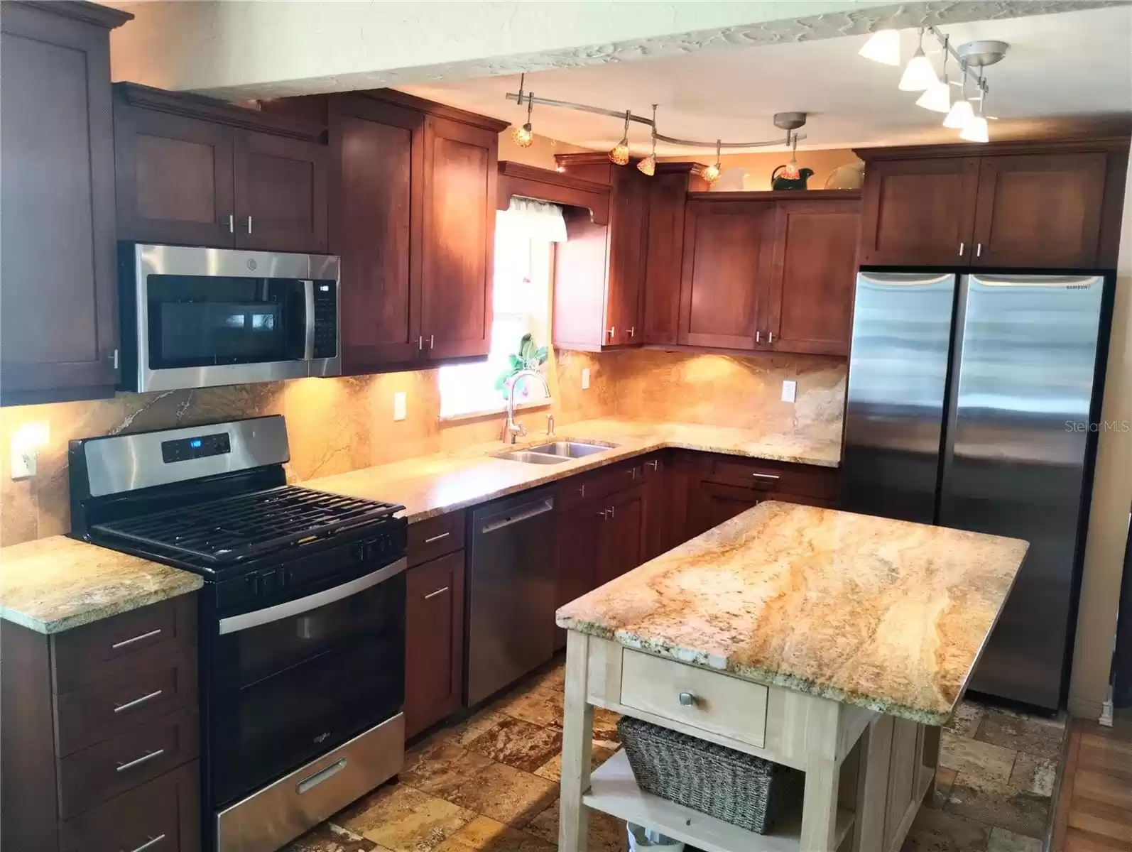 Kitchen with Brand New Stainless Appliances