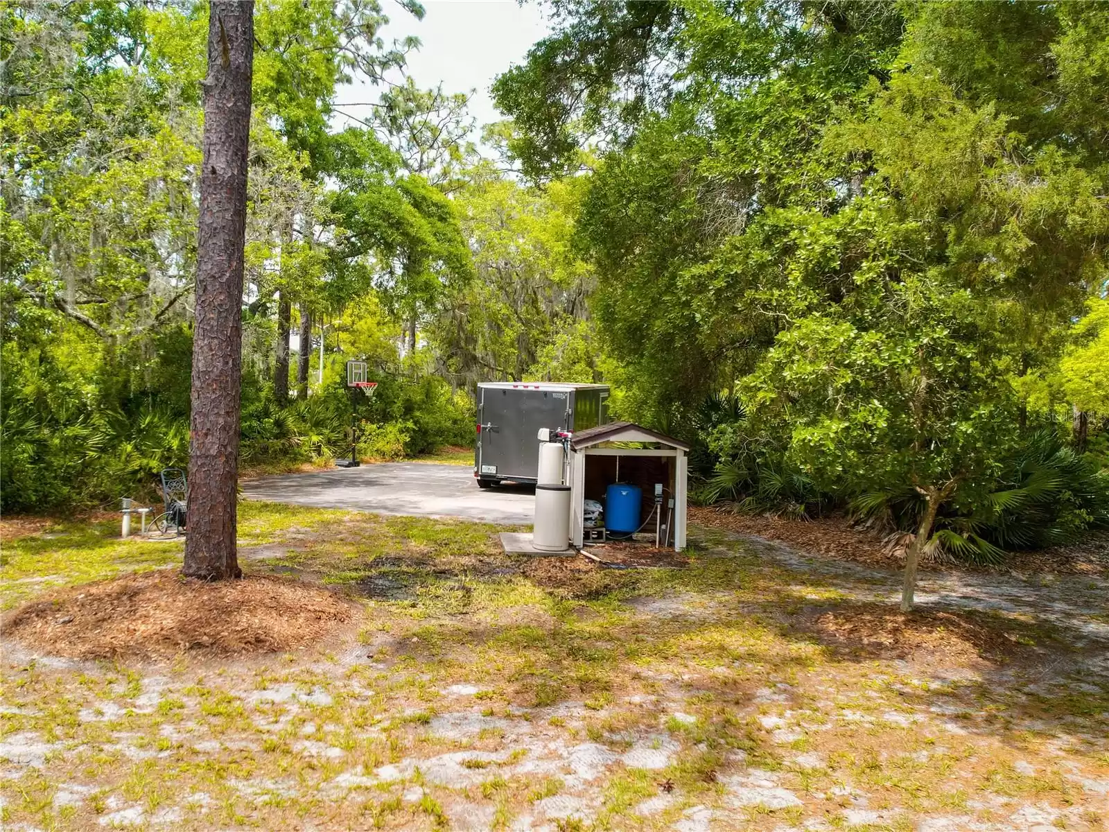 Well pump and additional concrete pad