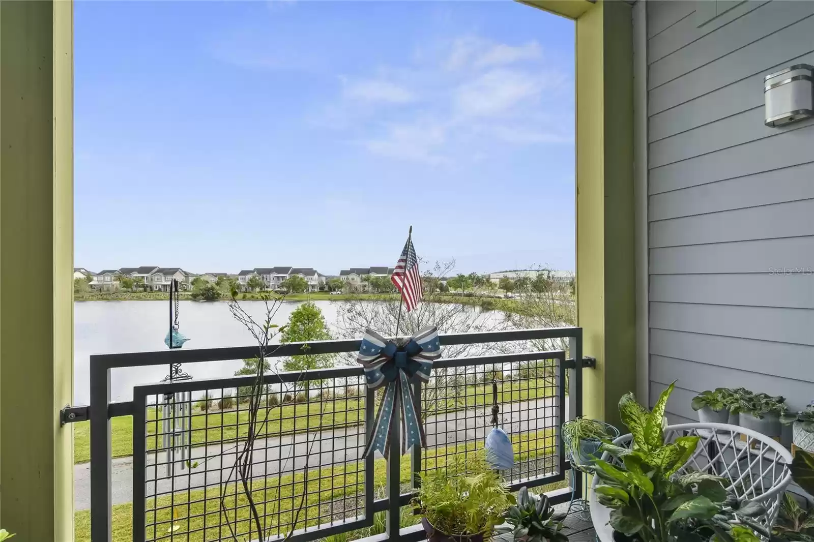 Private balcony has water views!