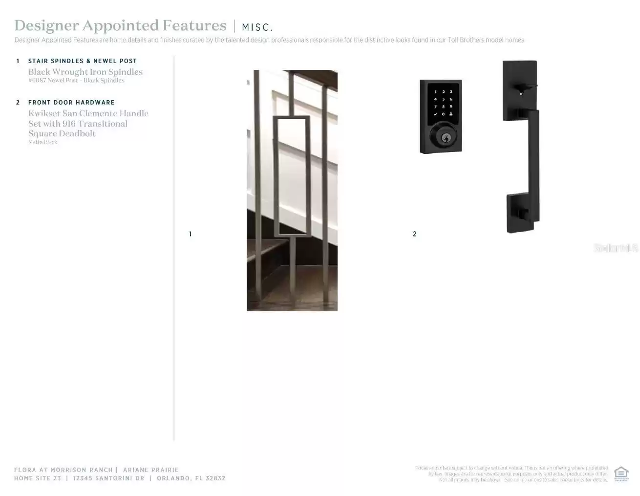 Stair spindles and keyless keypad