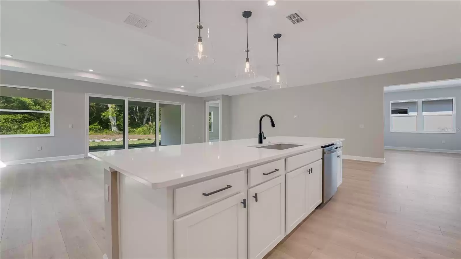 Kitchen into Great Room