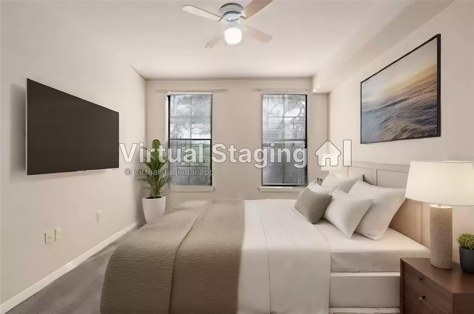 Virtual Staging Bedroom