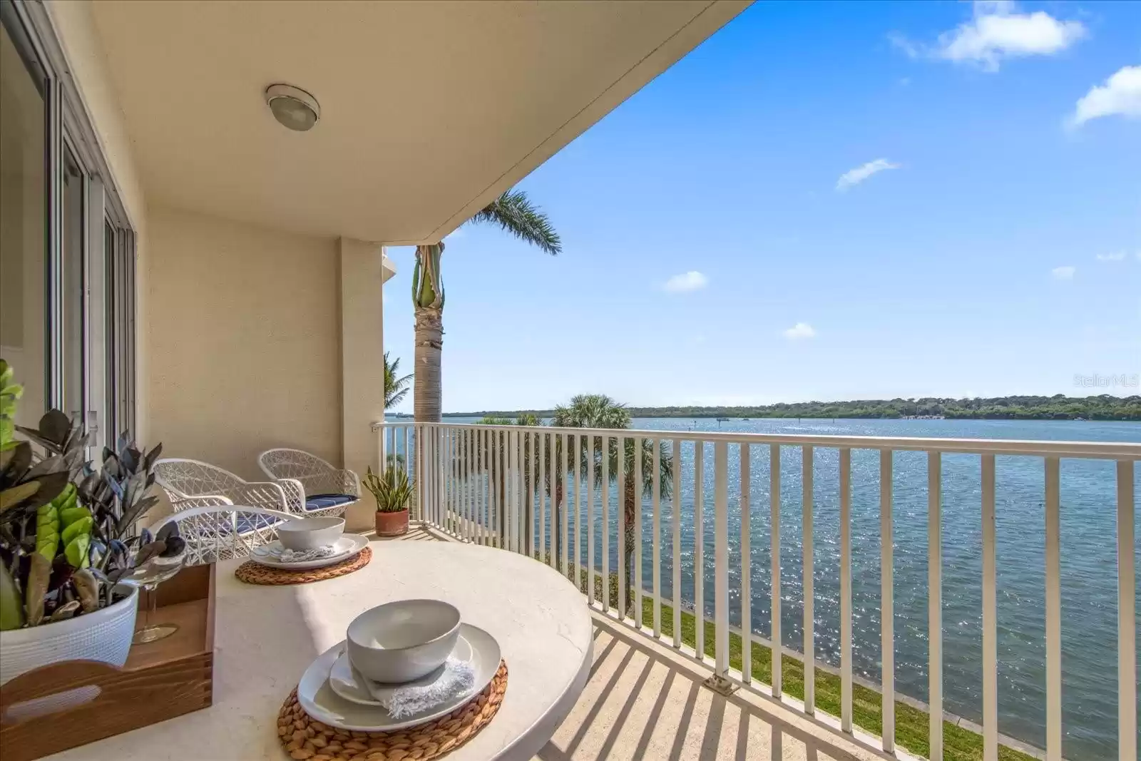 Outdoor seating to enjoy the balcony.