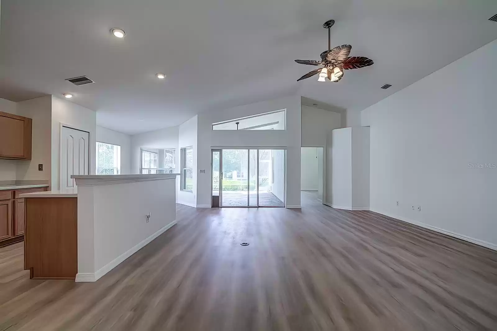 Great Room with Vaulted Ceiling