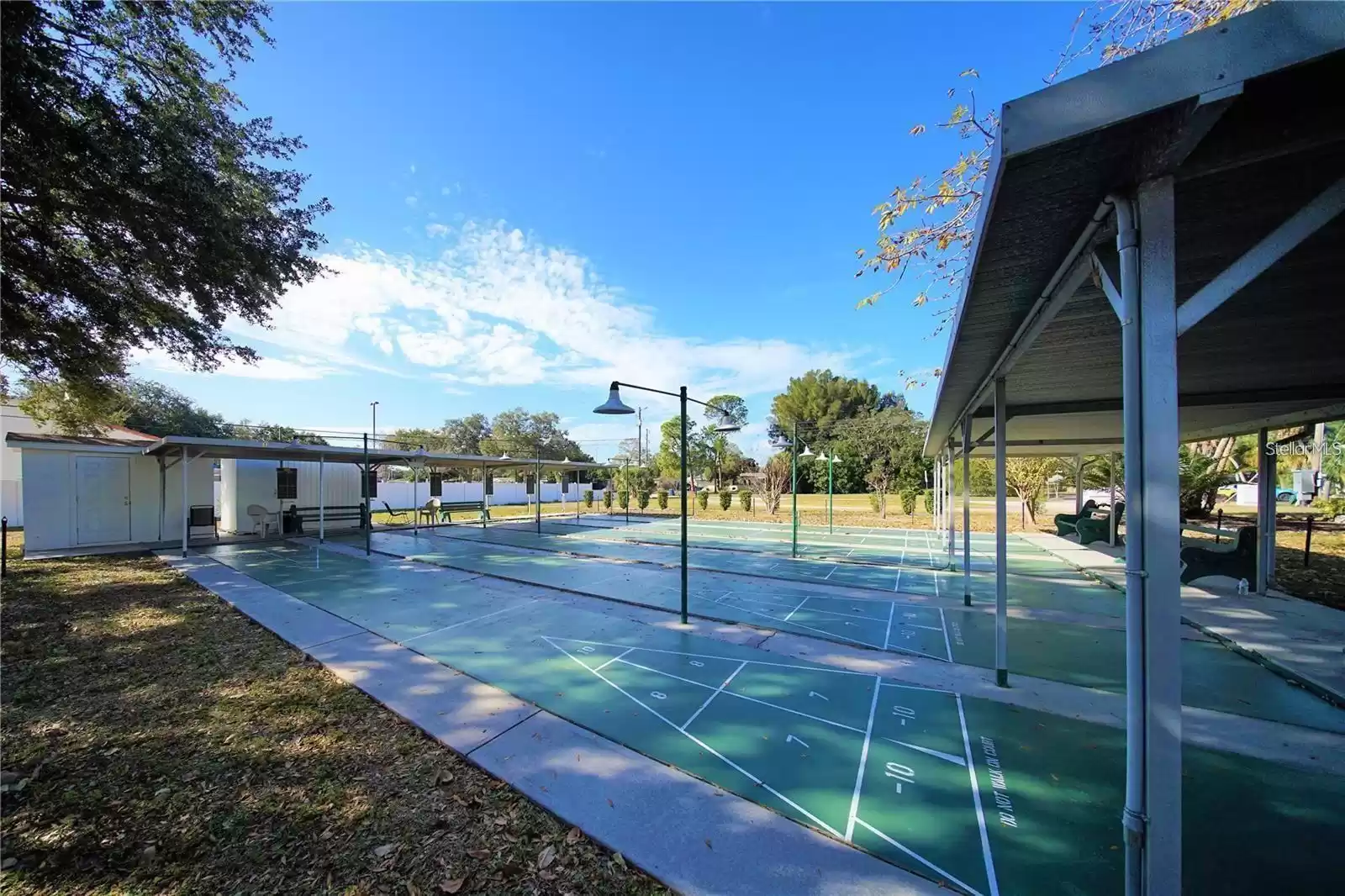 Shuffleboard by the Community Clubhouse