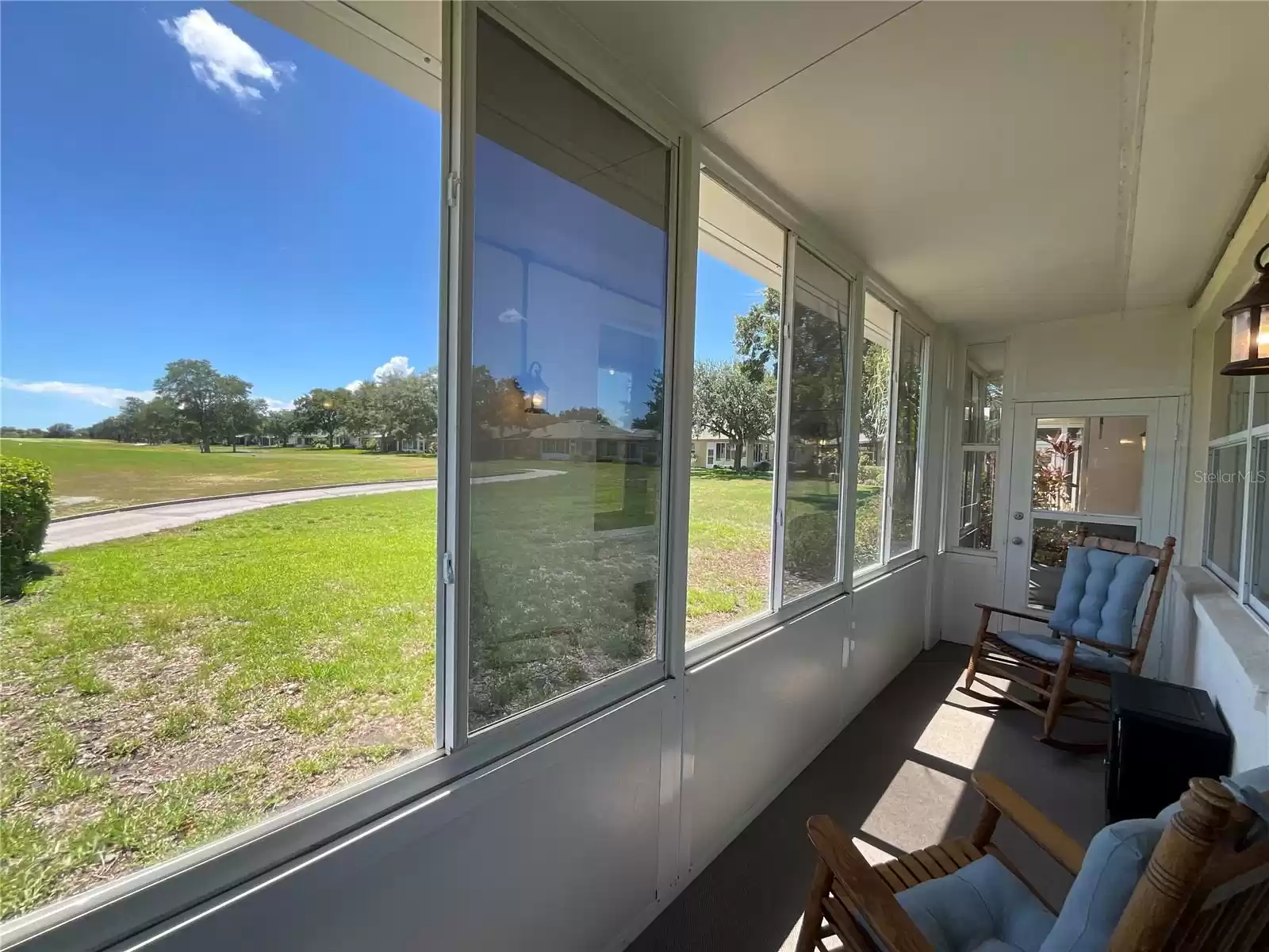 View of 8th hole from patio