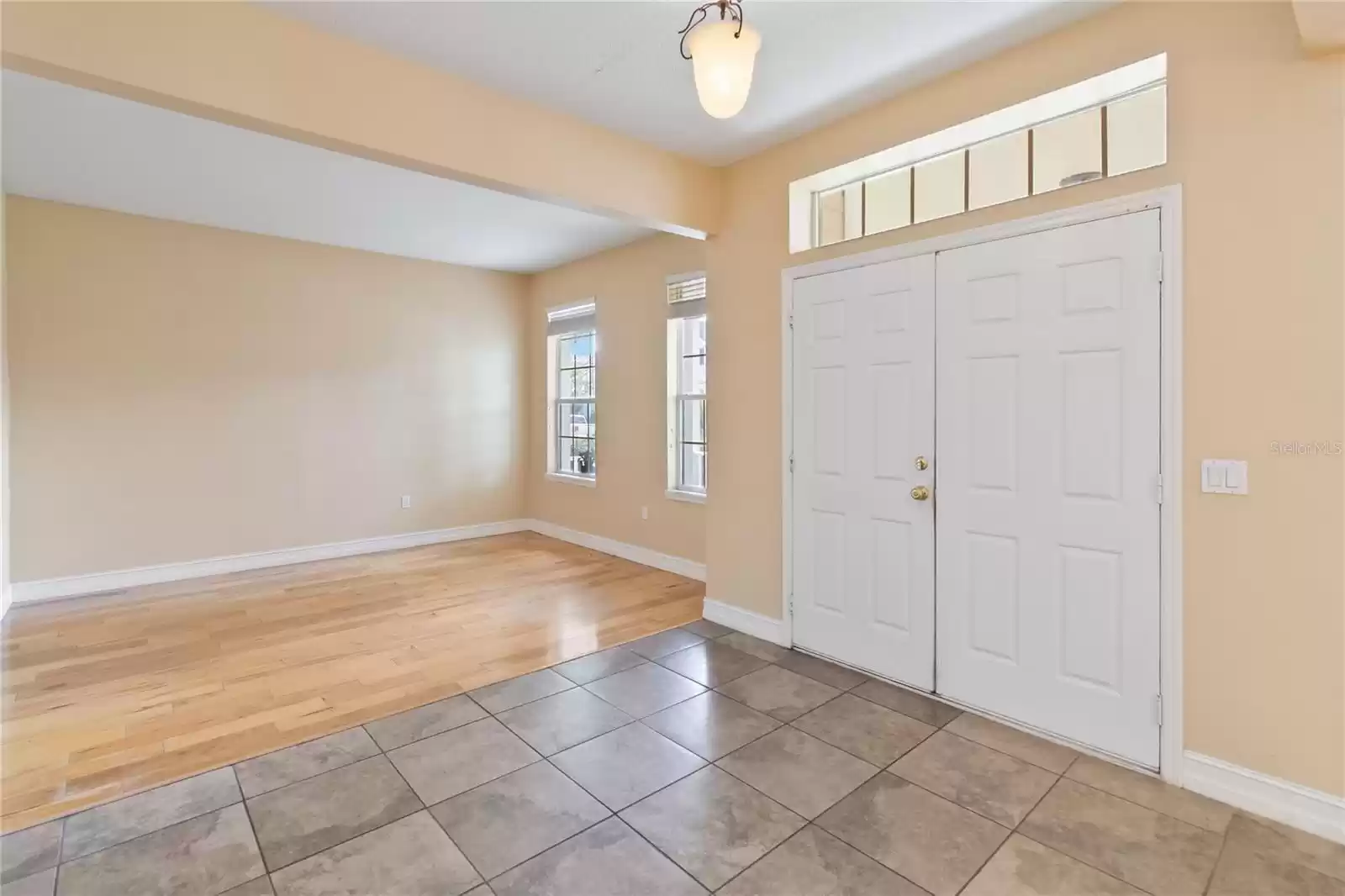 FOYER AND LIVING ROOM