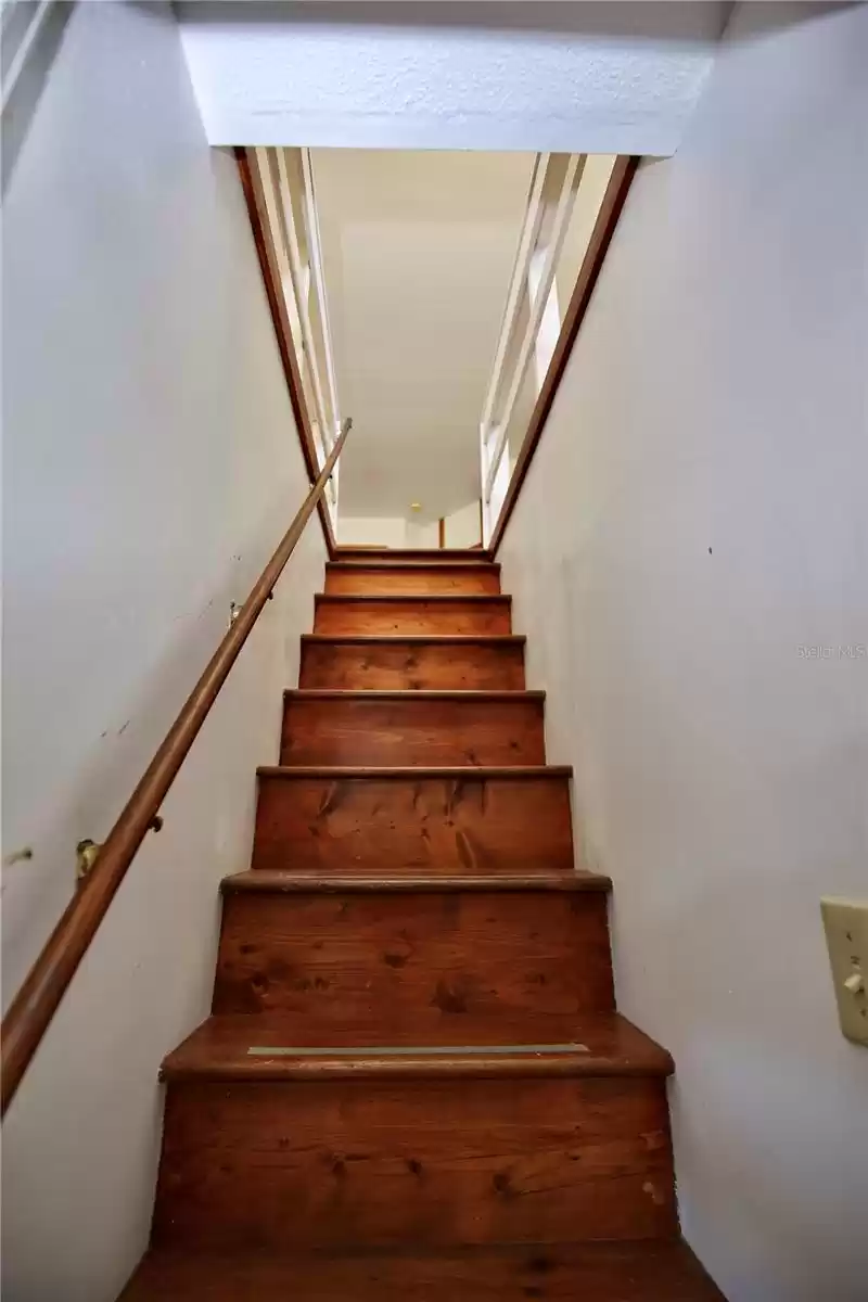 Stairwell access in 2nd bedroom