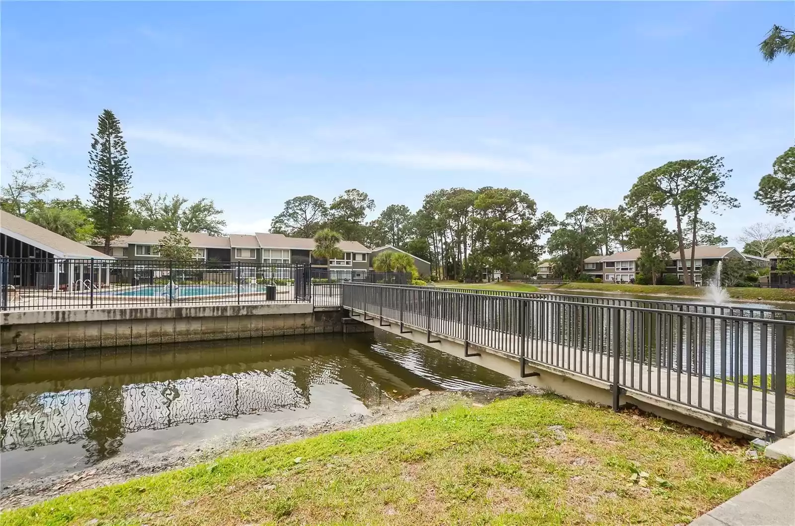 Lake and community pool