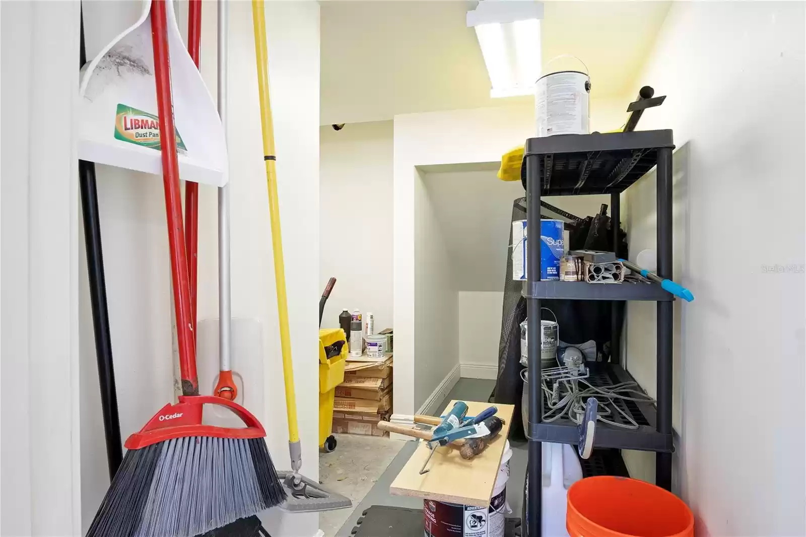 Laundry room just off of the kitchen.