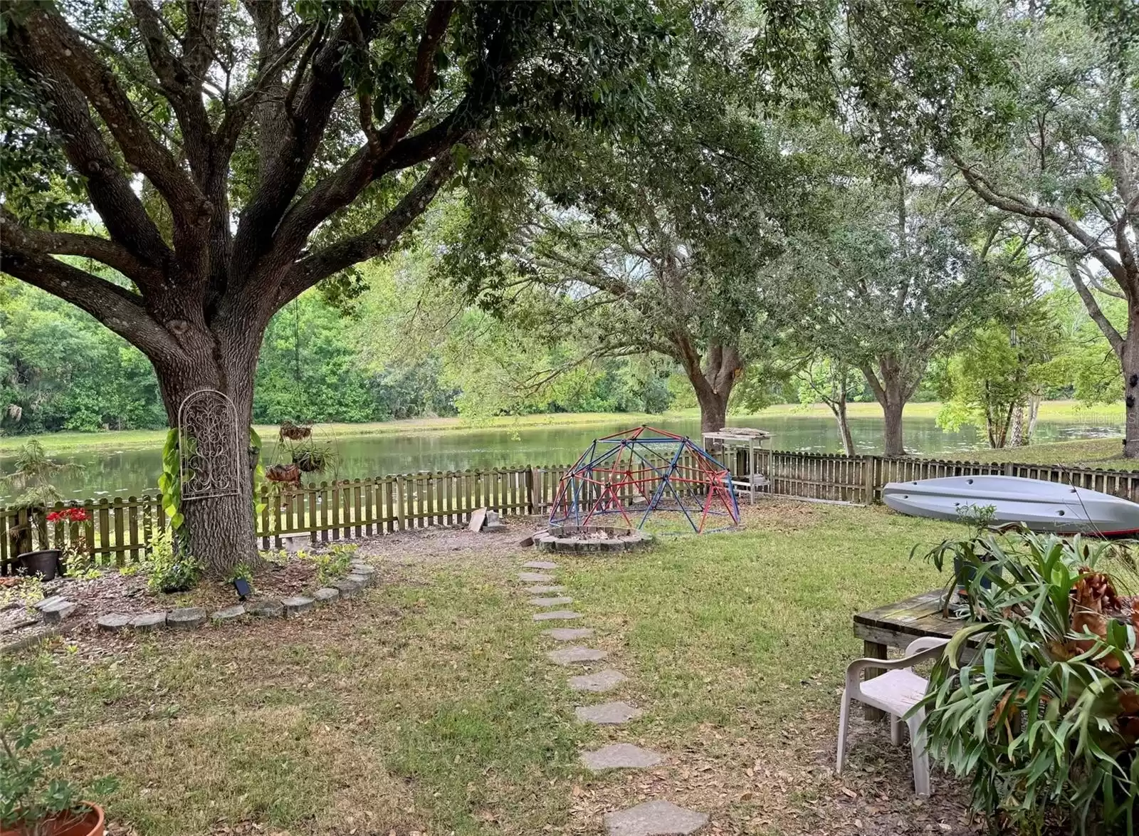 Lake view from the backyard