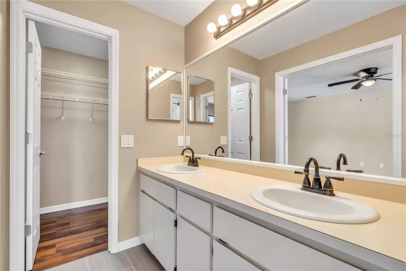 Master closet and vanity