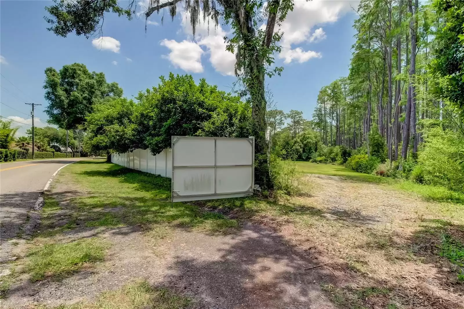 Utility entrance to the property