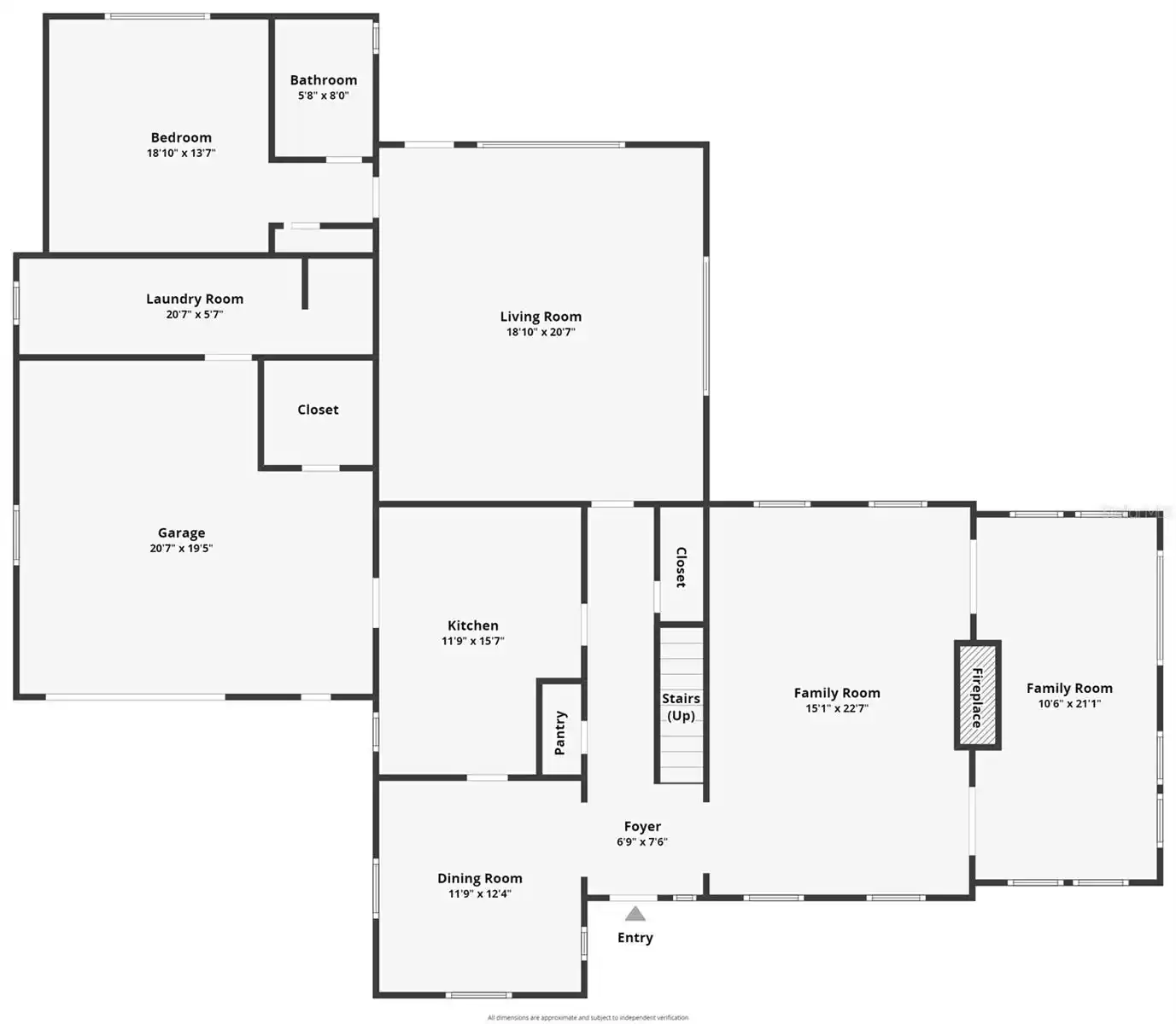 First floor footprint