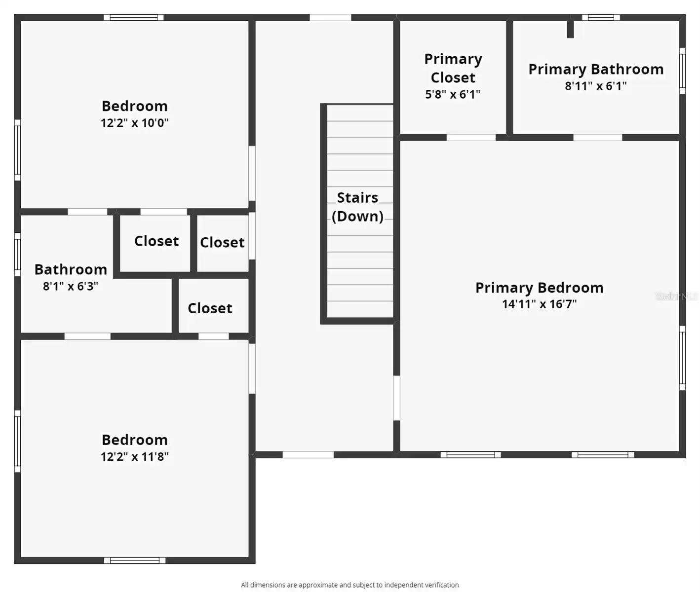 Upstair footprint