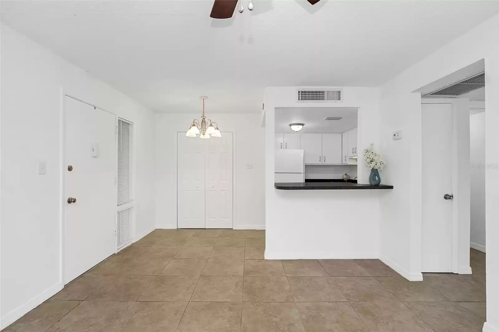 Dining area and kitchen