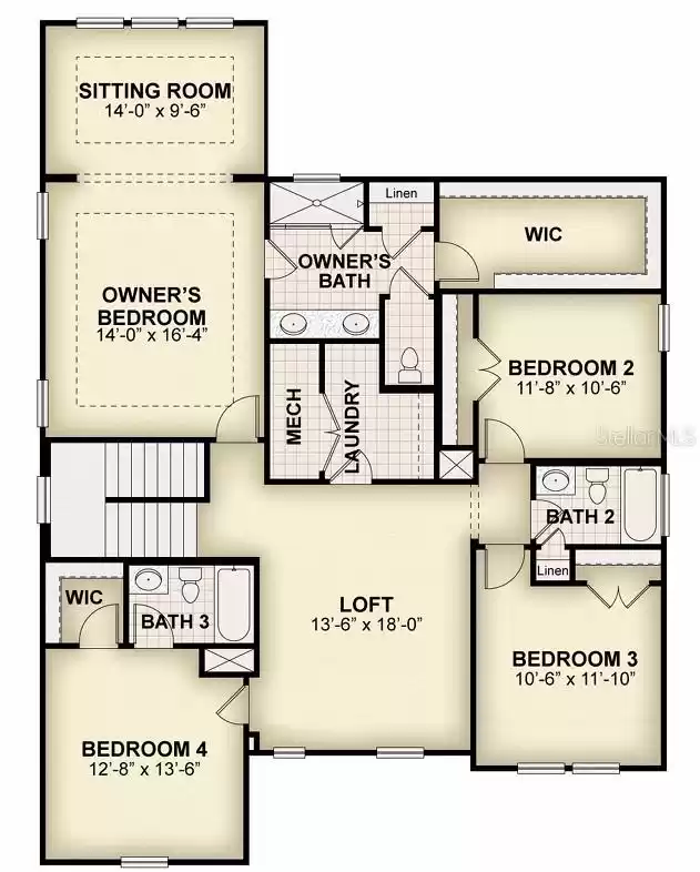 Second floor plan