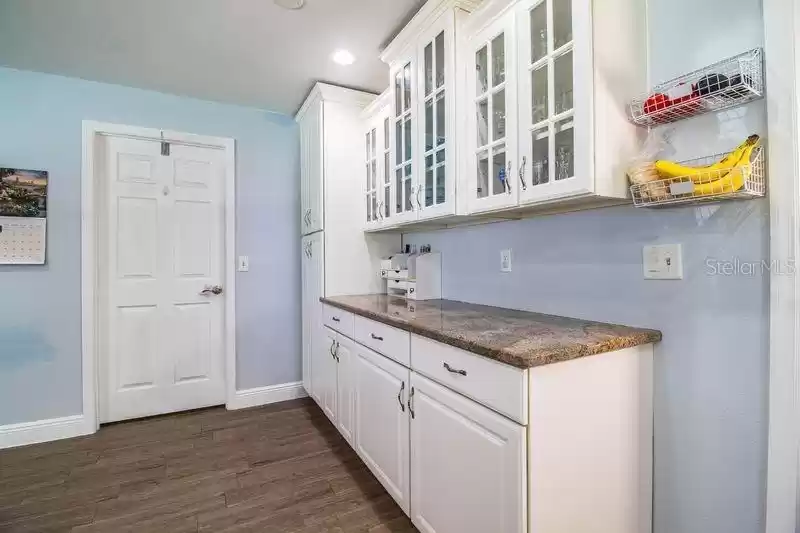 This door leads to a laundry room