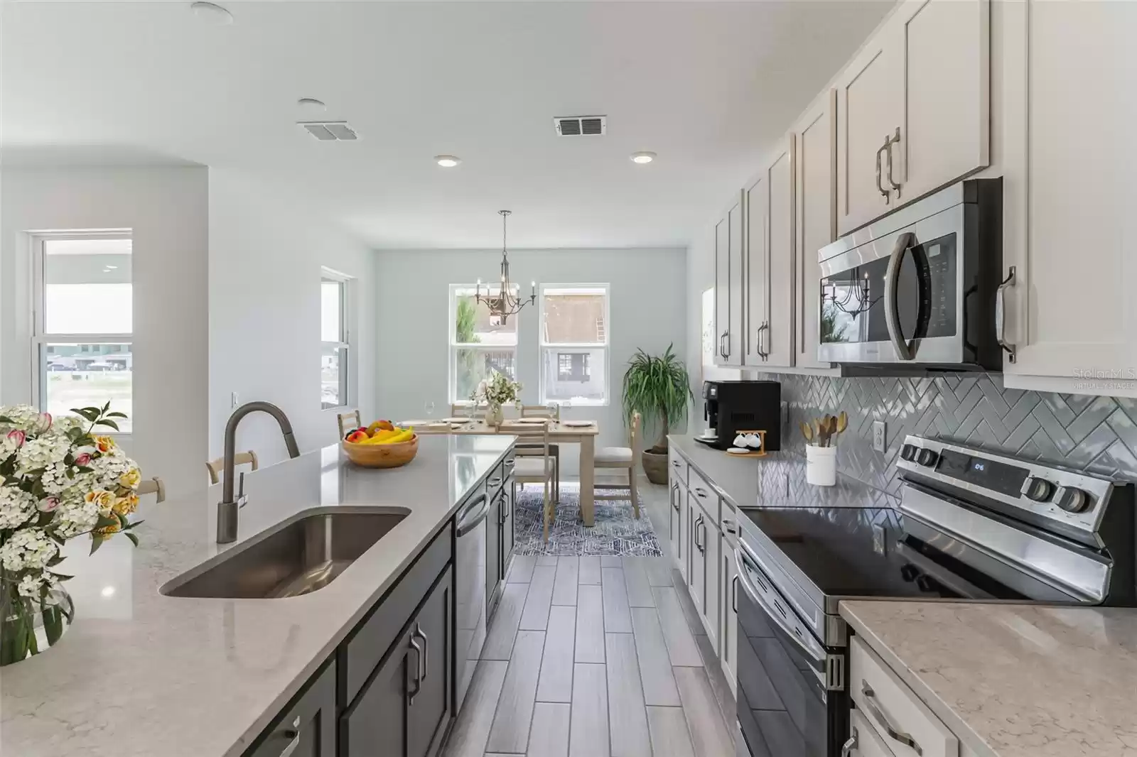 Kitchen/Dining, Virtually Staged