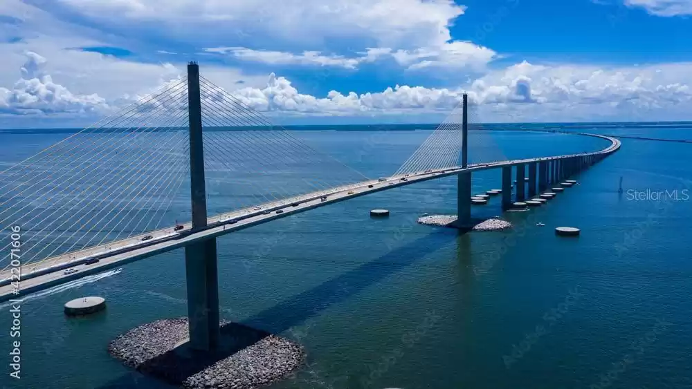 Sunshine Skyway Bridge and Tampa Bay