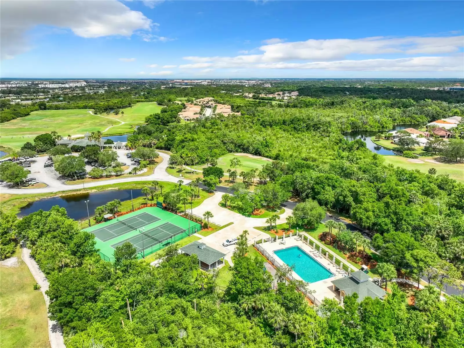 Tennis Court and Pool