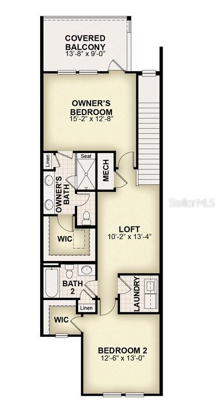 floor plan second story