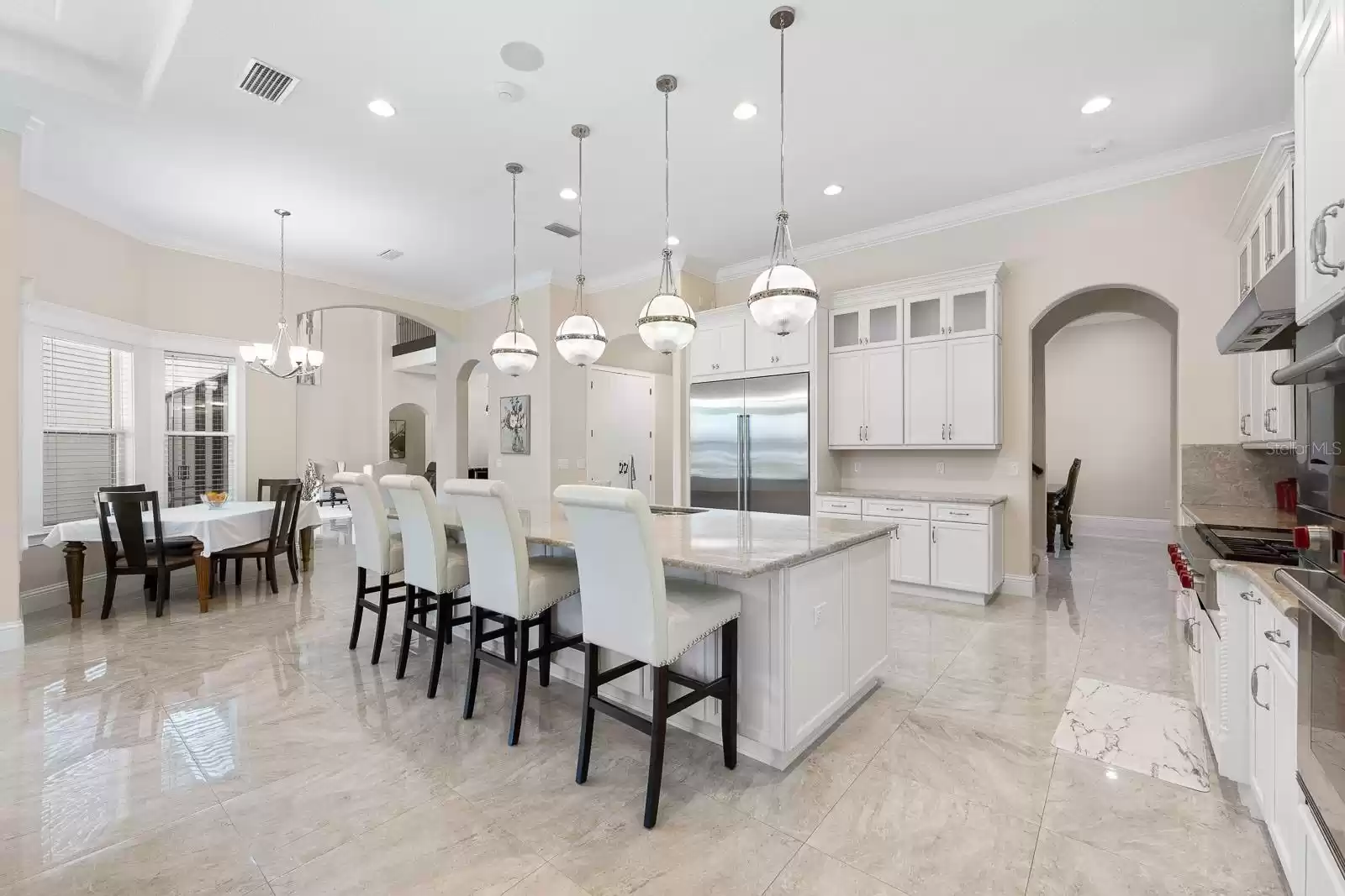 Kitchen island and nook