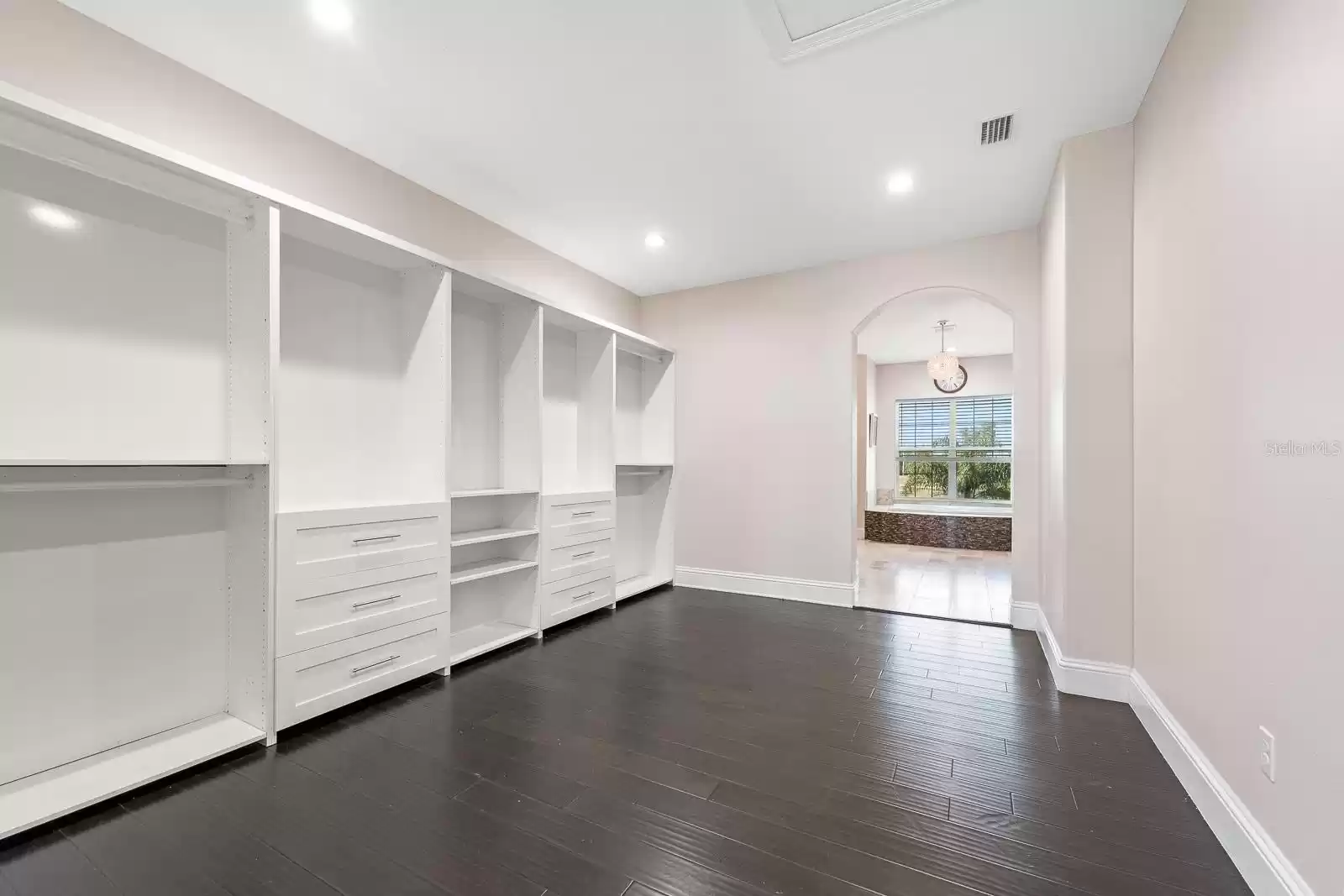 Upstairs master bedroom closet