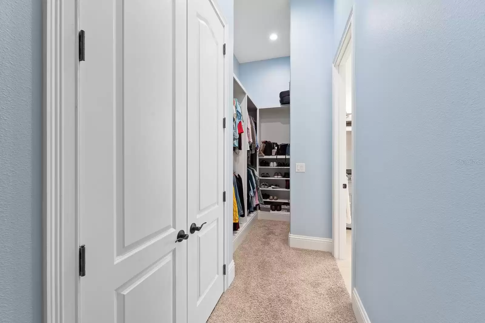 Downstairs master bedroom closet