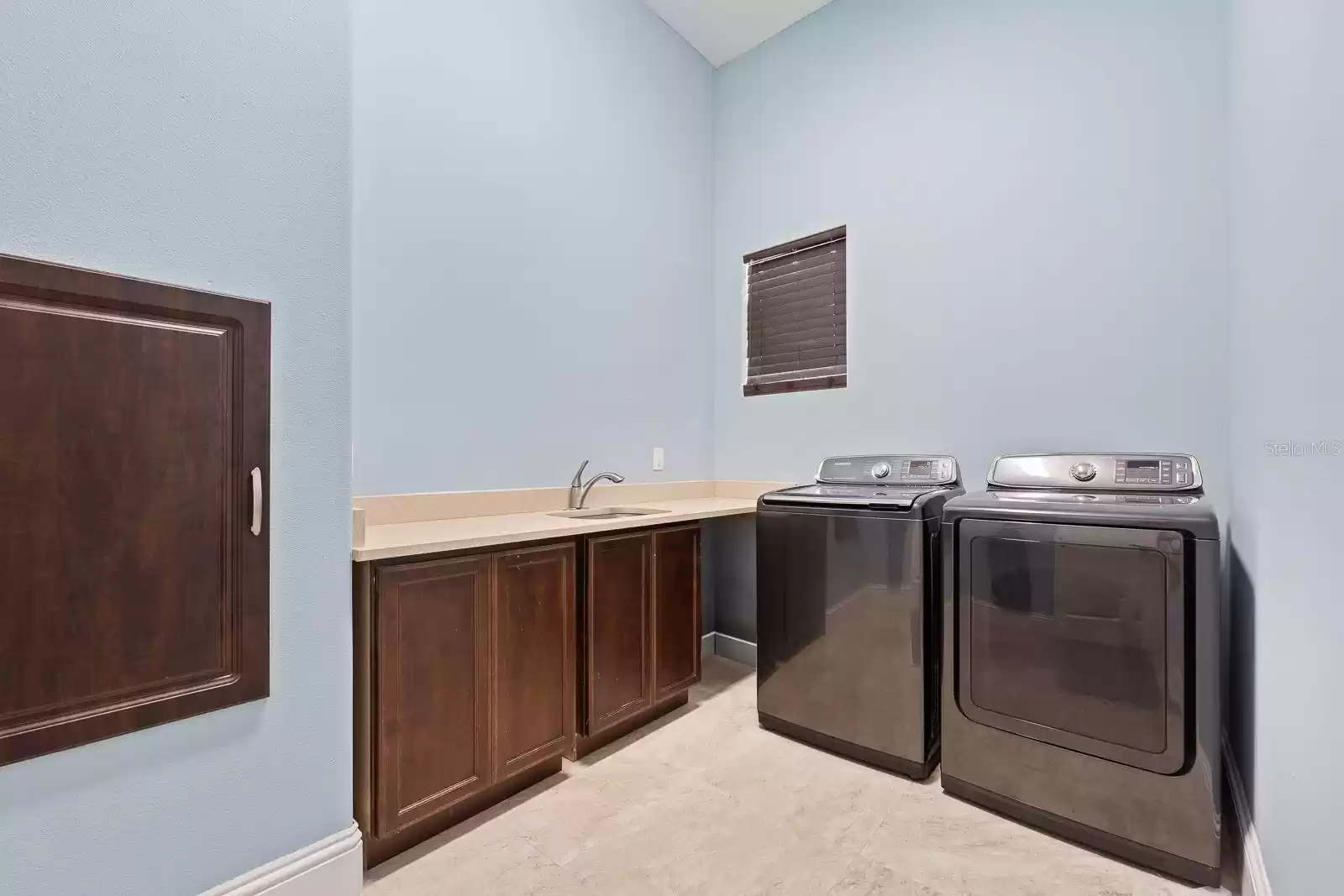 Laundry room with chute