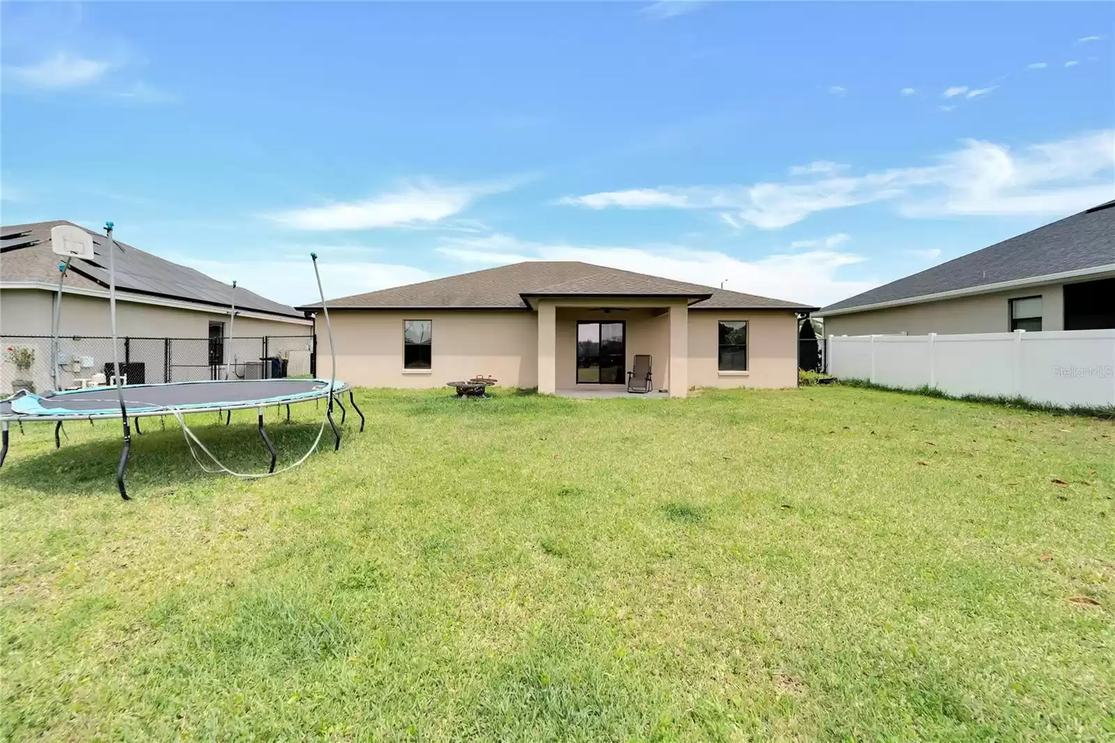 Large fenced yard