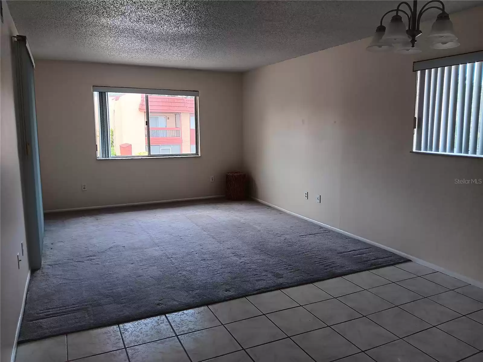 View from kitchen to rear of great room