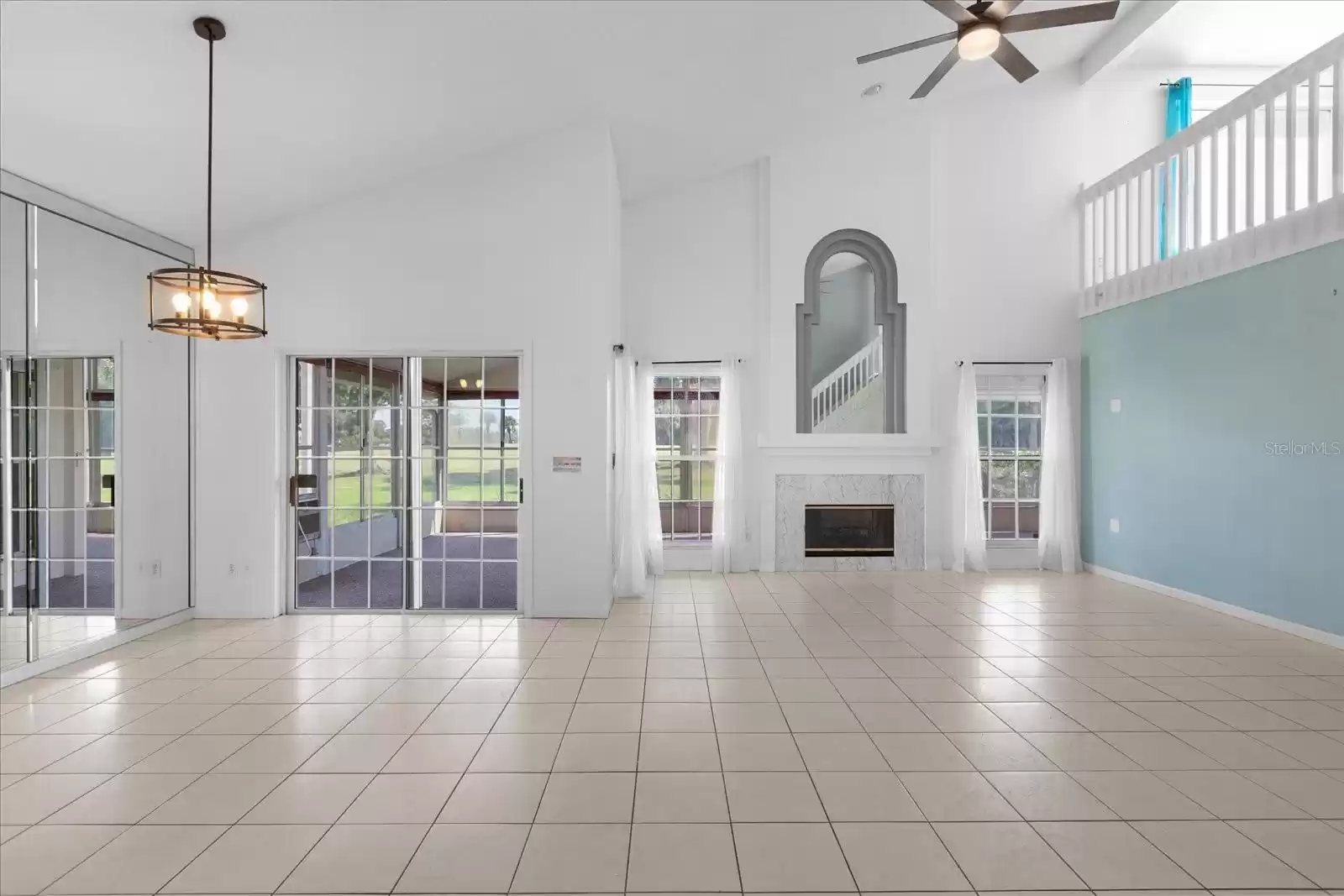 Dining room and living room