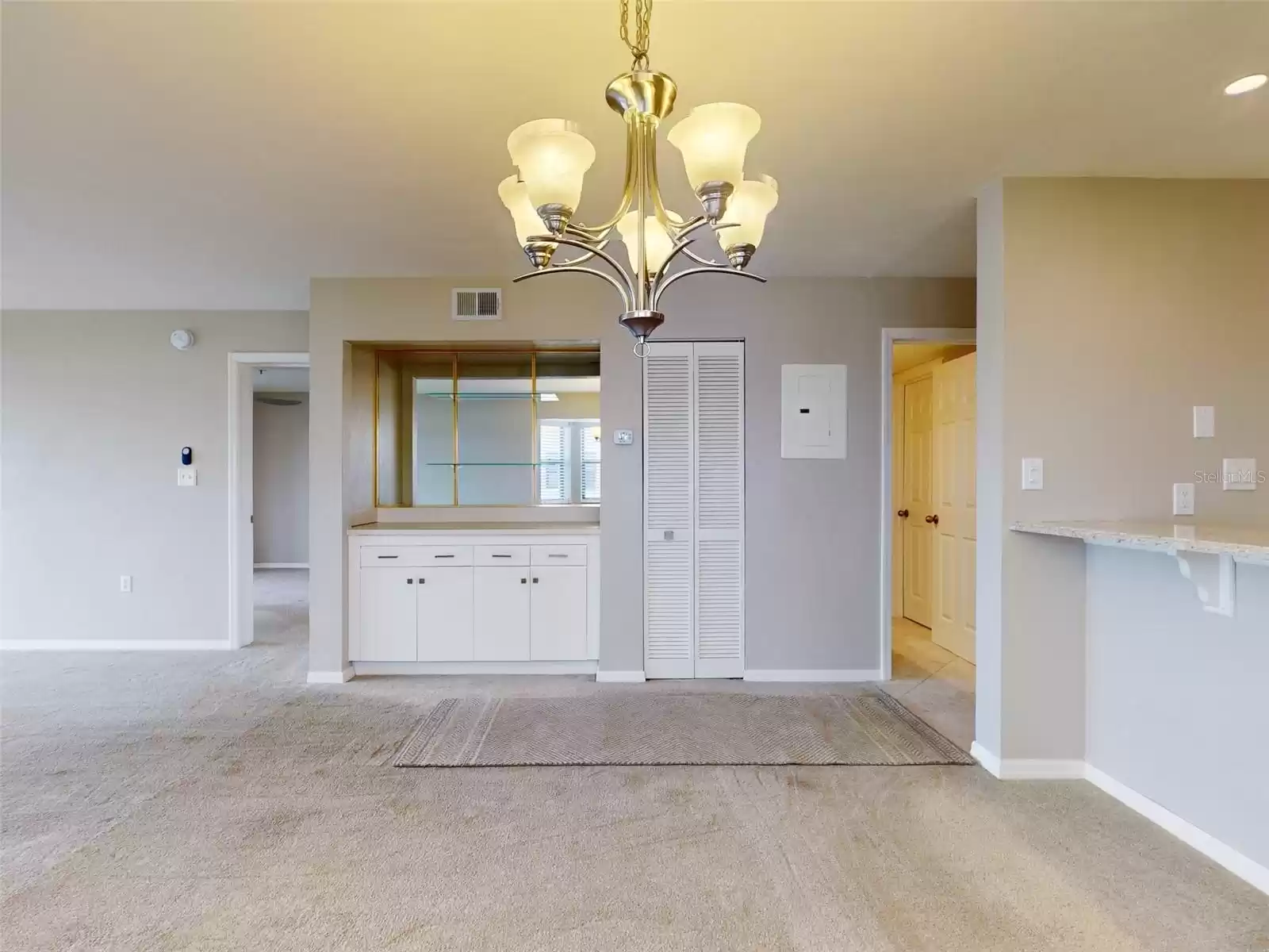 Dining area with the extra entertainment area