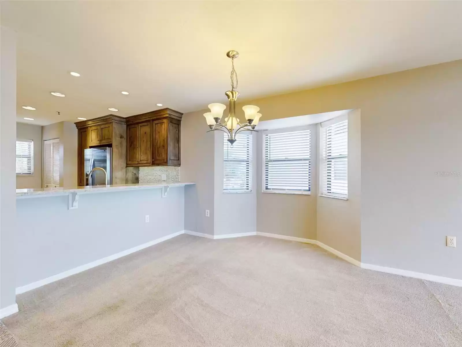 Dining area with Bay window